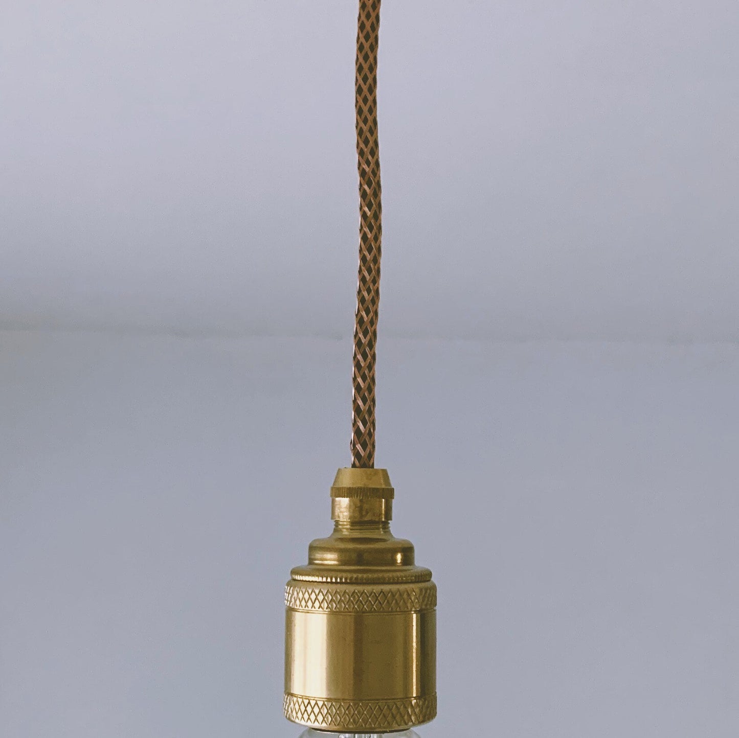Brass single drop pendant light (without bulb)