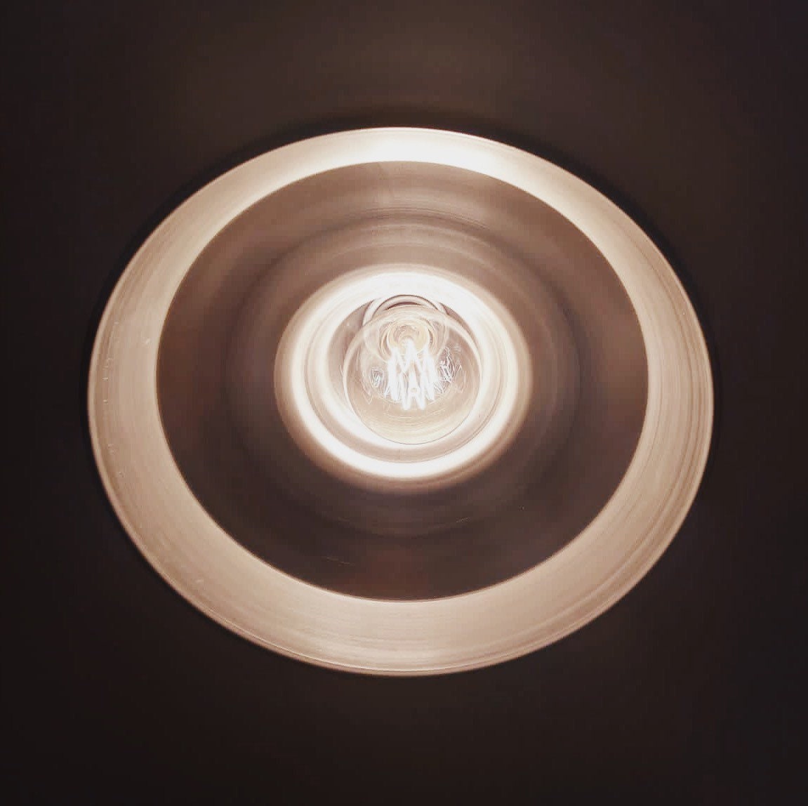 Industrial brushed steel lamp shade (without pendant)