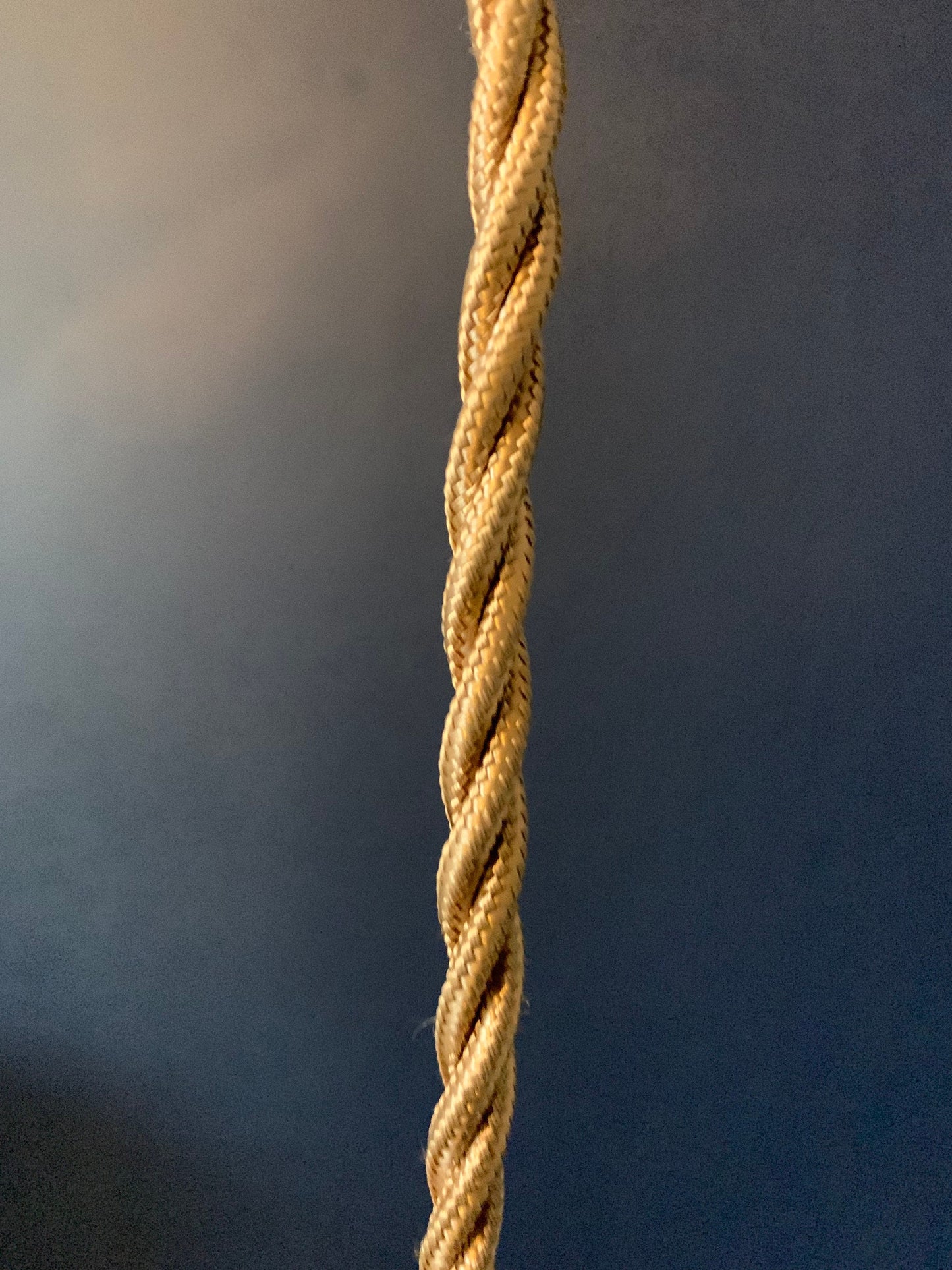 Long brass single drop pendant light (without bulb)