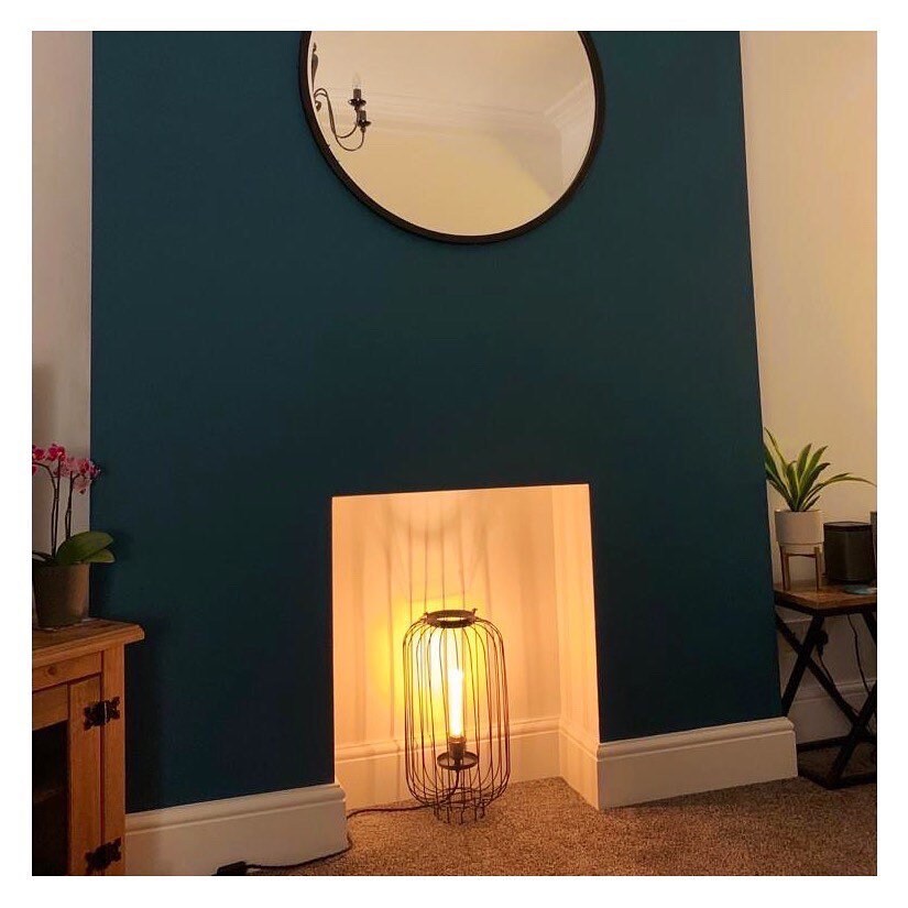 Black Hurricane Lantern floor lamp without bulb
