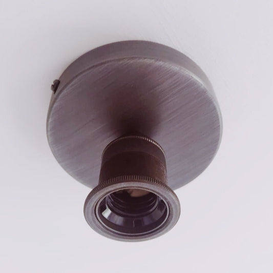 Pewter batten lamp holder (without bulb)